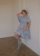 Siena Blue Floral Dress