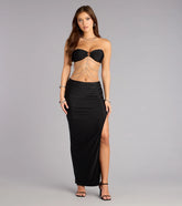 Midnight Mischief Chain Maxi Dress