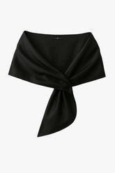 "Trixie" Satin Pull Through Shawl Wrap