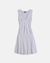 Laluma Midi Dress in Lilac Grey