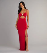 Hot Spotlight Cutout Maxi Dress