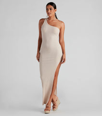 Weekend Plans Ribbed Knit Maxi Dress
