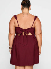 Xanthus Mini Dress Red Curve