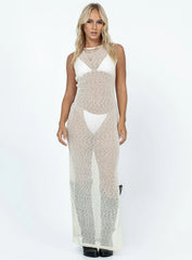 Performer Knit Maxi Dress Cream