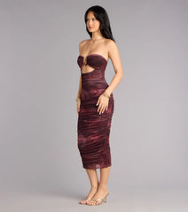 Just Enough Drama Tube Midi Dress