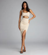 Cut It Out Babe Midi Dress