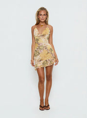 Daisybelle Halter Mini Dress Multi