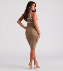 Spring The Fun Sweater Midi Dress