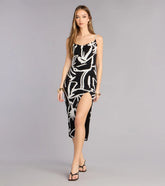 Gallery After Hours Cowl Neck Midi Dress