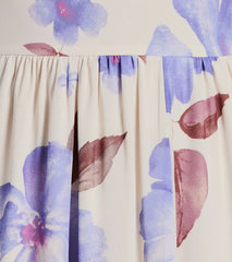 Irresistibly Sweet V-Neck Floral Chiffon Maxi Dress