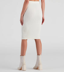 Cabin Cable Knit Midi Skirt