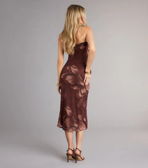 Falling For Floral Strapless Midi Dress