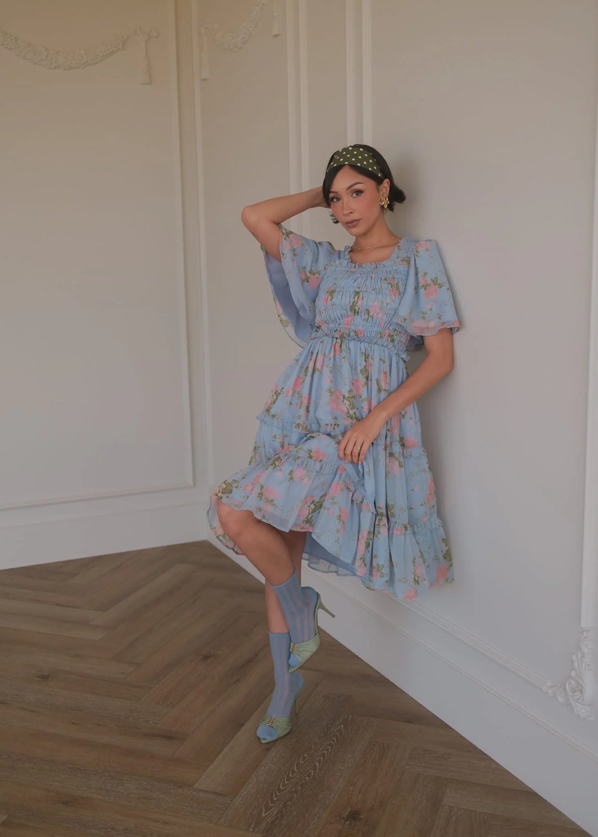 Siena Blue Floral Dress