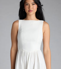 Weekend Chic Sleeveless Midi Dress