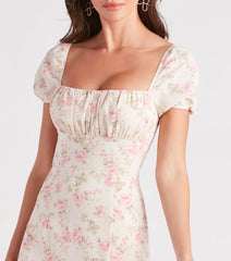 Charming Allure Floral Midi Dress
