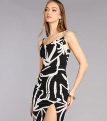 Gallery After Hours Cowl Neck Midi Dress