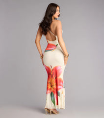 Vacation Booked Floral Maxi Dress