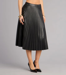 Quiet Drama Pleated Midi Skirt