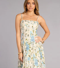 Garden Daydream Floral Midi Dress