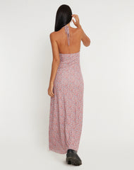 Clovita Maxi Dress in Spring Rose Dusty Pink