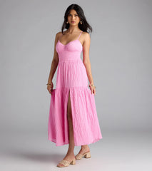 Breezy Fave High Slit Maxi Dress