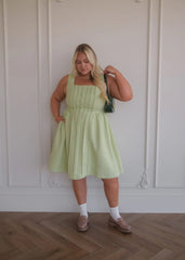 Waldorf Tweed Boucle Dress - Green