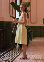 Waldorf Tweed Boucle Dress - Green