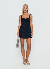 Mcbeath Mini Dress Navy Burnout