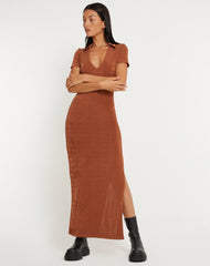 Savita Maxi Dress in Bronze