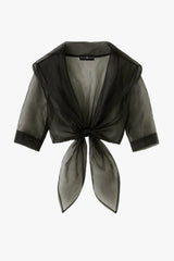 "Agnes" Organza 3/4 Sleeve Shawl Wrap