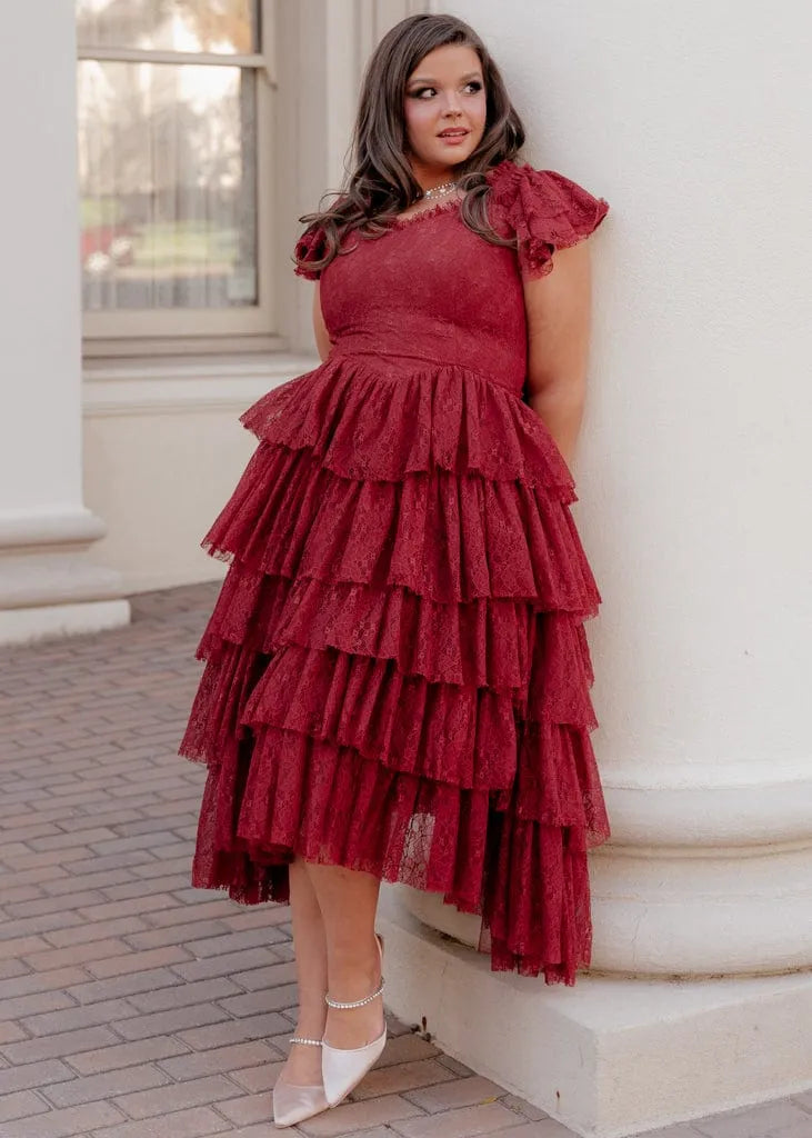 Mia Dress Burgundy
