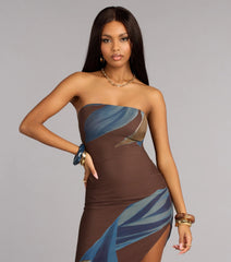 Out Of Office Abstract Maxi Dress