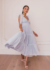 Jeanne Dress Dusty Blue