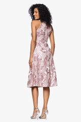 Petite "Piper" Soutache and Sequin Sleeveless Knee Length Dress