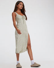 Jorie Midi Dress in Parma Violet