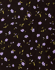 Fernanda Midi Dress in Pretty Petal Coffee and Purple