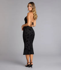 Secret Garden Backless Midi Dress