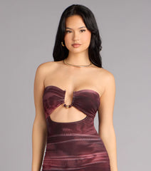 Just Enough Drama Tube Midi Dress